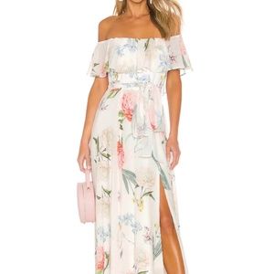 YUMI KIM OFF-SHOULDER MAXI DRESS X-LARGE